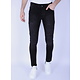 Slim-Fit-Jeans für Herren mit Stretch und Löchern – 1106 – Schwarz