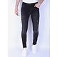 Stone Washing Herren Slim Fit Jeans mit Stretch - 1105 - Schwarz