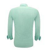 Gentile Bellini Langärmliges Oxford Hemd für Männer - Grün