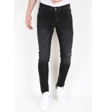 Mario Morato Stonewashed Slim-fit Herren Stretch-Jeans -MM109- Schwarz