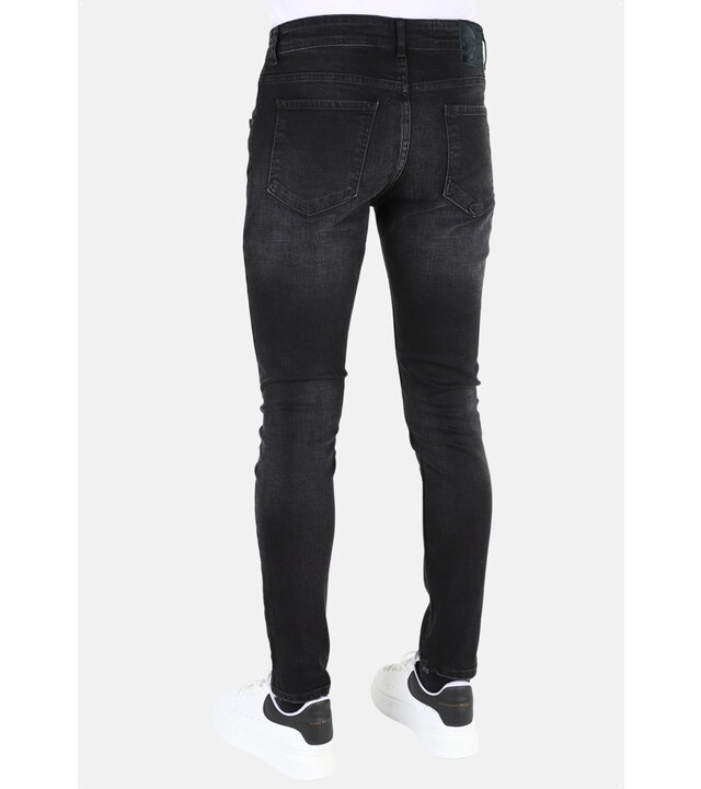 Mario Morato Stonewashed Slim-fit Herren Stretch-Jeans -MM109- Schwarz