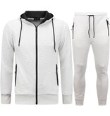 TopStar Herren ICON Jogginganzug - Trainingsanzug - Hausanzug - 10989 - Weiß