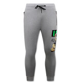 TopStar Herren Hausanzug ICON Print  - Trainingsanzug - Jogginganzug - 1001 - Grau