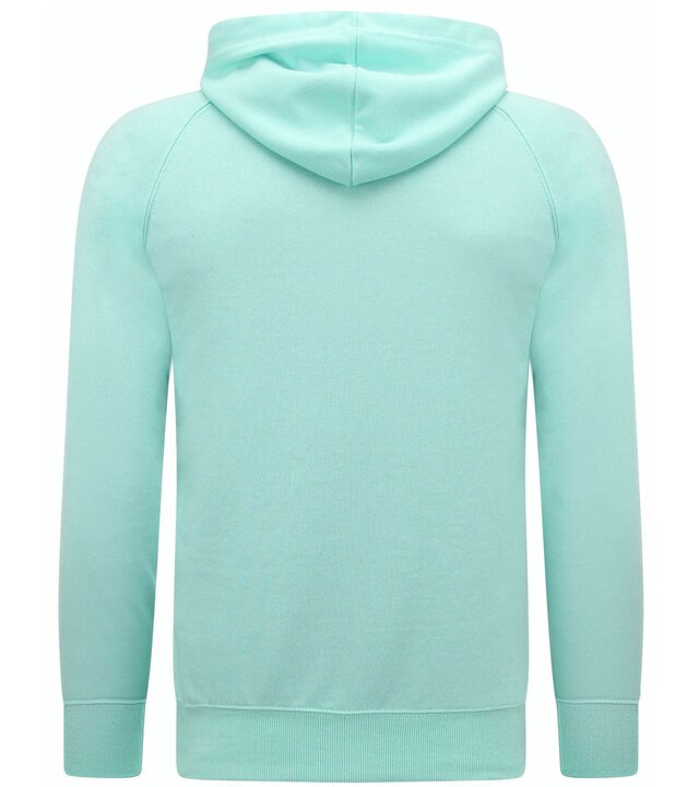 Enos Hoodie Men mit Reißverschluss - Trainingsweste für Männer - Mintgrün