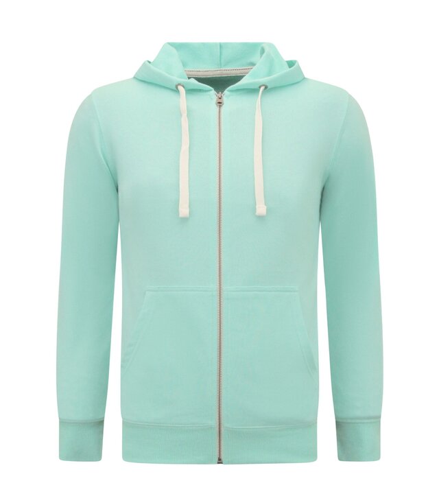 Enos Hoodie Men mit Reißverschluss - Trainingsweste für Männer - Mintgrün