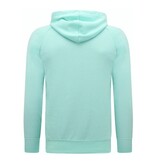 Enos Hoodie Men mit Reißverschluss - Trainingsweste für Männer - Mintgrün Enos Hoodie Men mit Reißverschluss - Trainingsweste für Männer - Mintgrün