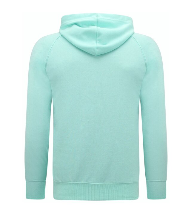 Enos Hoodie Men mit Reißverschluss - Trainingsweste für Männer - Mintgrün