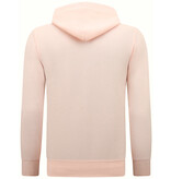 Enos Hoodie Men mit Reißverschluss - Trainingsjacke für Männer - Sportweste - Pink