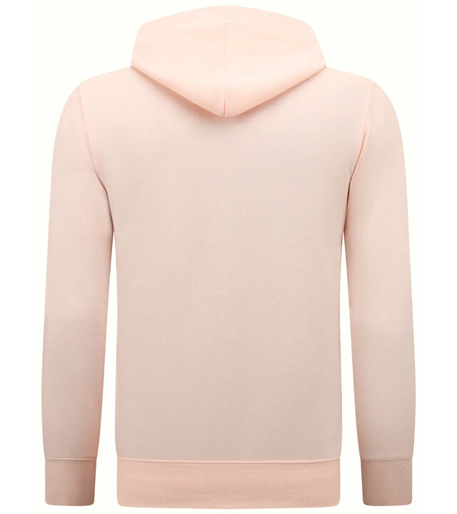Enos Hoodie Men mit Reißverschluss - Trainingsjacke für Männer - Sportweste - Pink