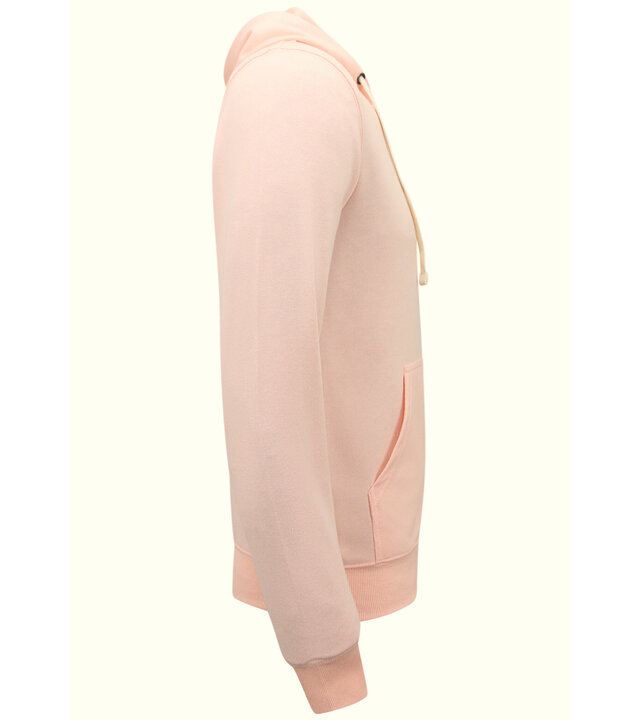 Enos Hoodie Men mit Reißverschluss - Trainingsjacke für Männer - Sportweste - Pink