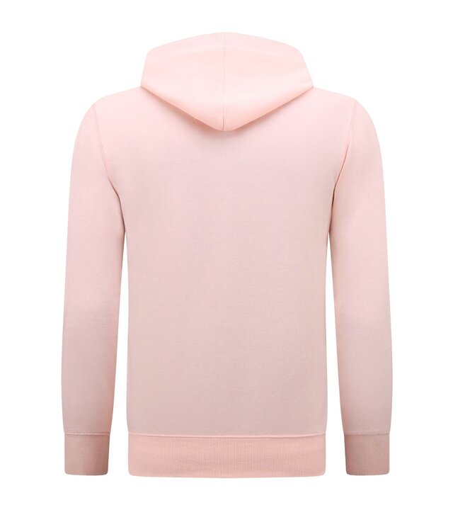 Enos Hoodie Men mit Reißverschluss - Trainingsjacke für Männer - Sportweste - Pink