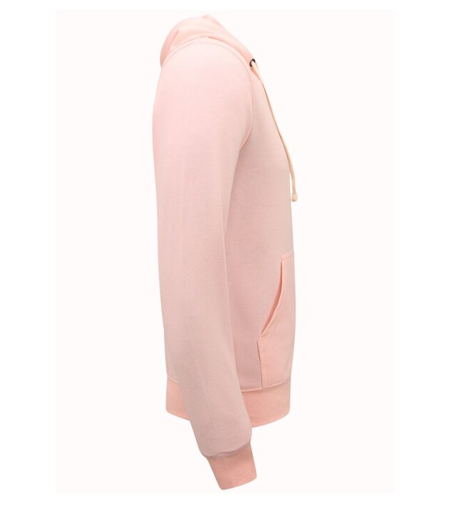 Enos Hoodie Men mit Reißverschluss - Trainingsjacke für Männer - Sportweste - Pink