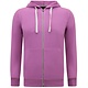 Hoodie Men with Zipper - Weste mit Kapuze - Sportweste - Lila
