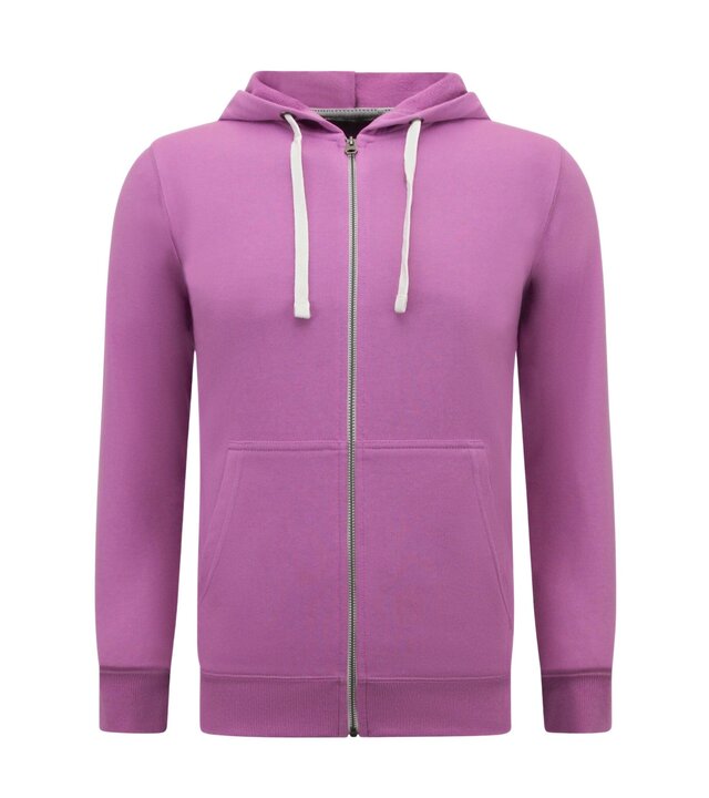 Enos Hoodie Men with Zipper - Weste mit Kapuze - Sportweste - Lila