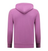 Enos Hoodie Men with Zipper - Weste mit Kapuze - Sportweste - Lila