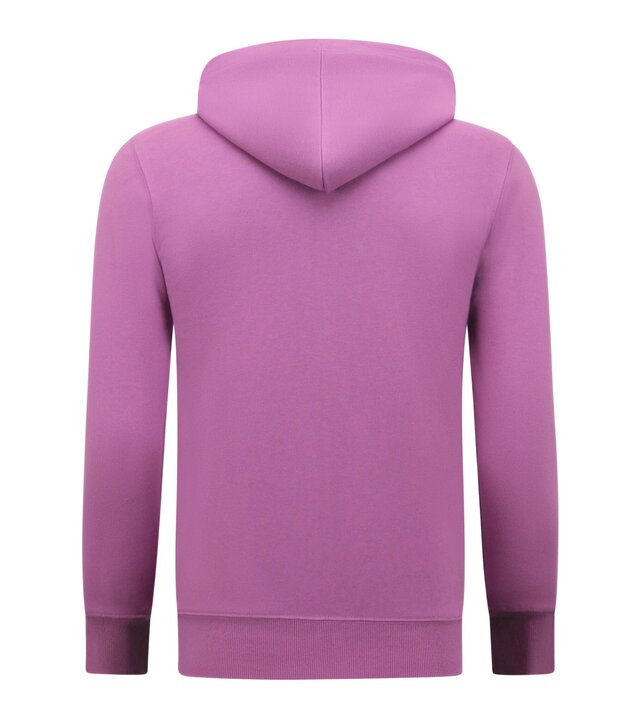 Enos Hoodie Men with Zipper - Weste mit Kapuze - Sportweste - Lila