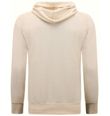 Enos Hoodie Men - Klassischer Kapuzenpulli - Beige Enos Hoodie Men - Klassischer Kapuzenpulli - Beige