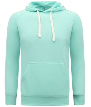 Enos Hoodie Men - Urban Classic Basic Hoodie - Mintgrün