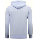 Enos Hoodie Men - Einfarbiger Basic Hoodie - Hellblau Enos Hoodie Men - Einfarbiger Basic Hoodie - Hellblau
