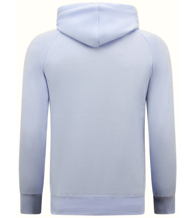 Enos Hoodie Men - Einfarbiger Basic Hoodie - Hellblau
