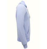 Enos Hoodie Men - Einfarbiger Basic Hoodie - Hellblau Enos Hoodie Men - Einfarbiger Basic Hoodie - Hellblau