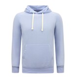 Enos Hoodie Men - Einfarbiger Basic Hoodie - Hellblau Enos Hoodie Men - Einfarbiger Basic Hoodie - Hellblau
