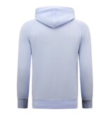 Enos Hoodie Men - Einfarbiger Basic Hoodie - Hellblau Enos Hoodie Men - Einfarbiger Basic Hoodie - Hellblau