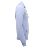 Enos Hoodie Men - Einfarbiger Basic Hoodie - Hellblau Enos Hoodie Men - Einfarbiger Basic Hoodie - Hellblau