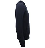 Enos Hoodie Men - Blanco Basic Hoodie - Dunkelblau