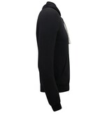 Enos Hoodie Men - Klassische Blanco-Kapuzenpullover - Schwarz