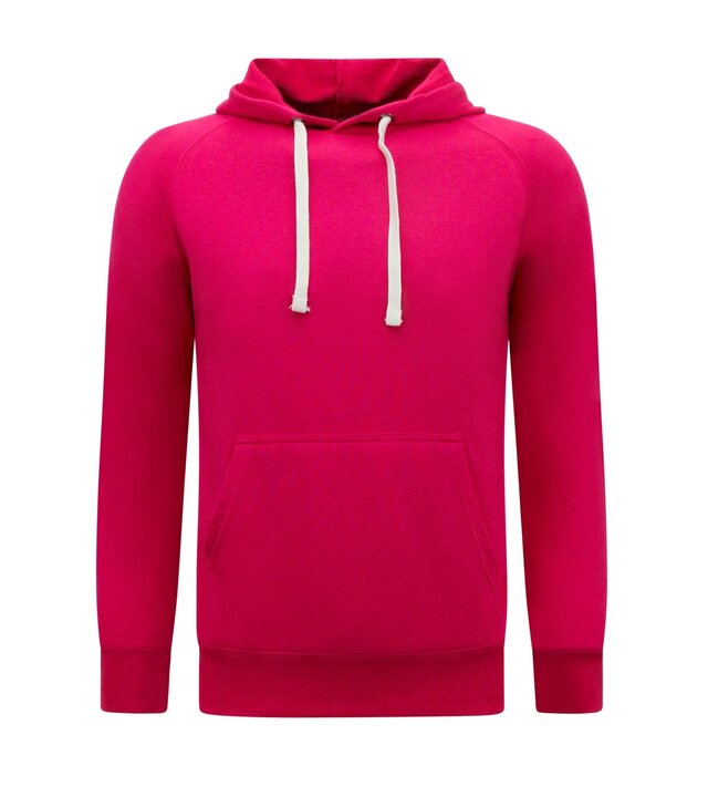 Enos Hoodie Men - Klassischer Hoodie mit Kapuze - Magenta