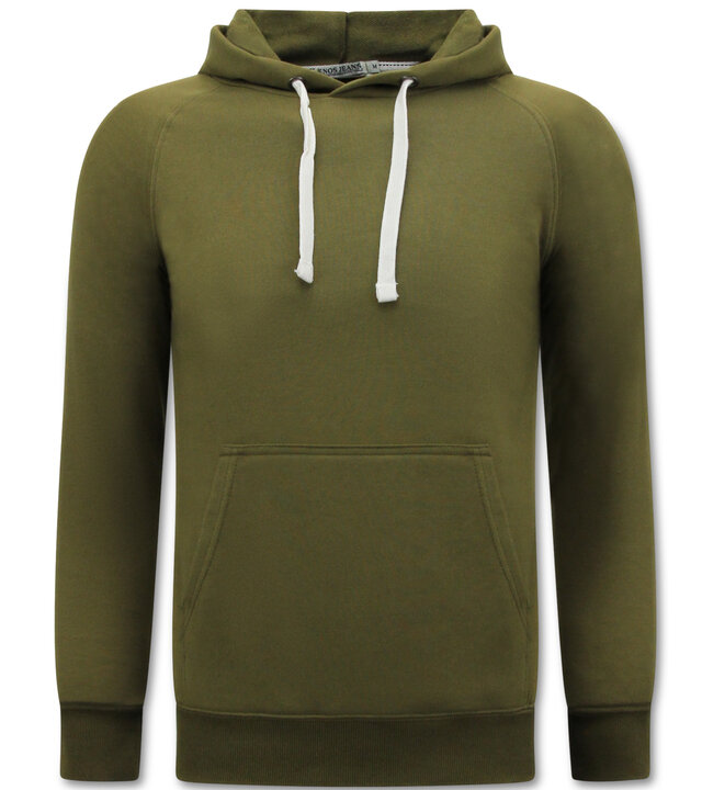 Enos Hoodie Heren - Sweater met Capuchon - Kaki