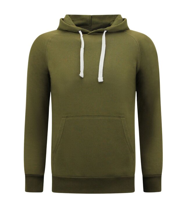 Enos Hoodie Heren - Sweater met Capuchon - Kaki