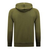 Enos Hoodie Heren - Sweater met Capuchon - Kaki Enos Hoodie Heren - Sweater met Capuchon - Kaki