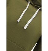 Enos Hoodie Heren - Sweater met Capuchon - Kaki Enos Hoodie Heren - Sweater met Capuchon - Kaki