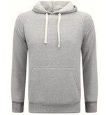 Enos Hoodie Men - Einfarbiger klassischer Hoodie - Grau Enos Hoodie Men - Einfarbiger klassischer Hoodie - Grau