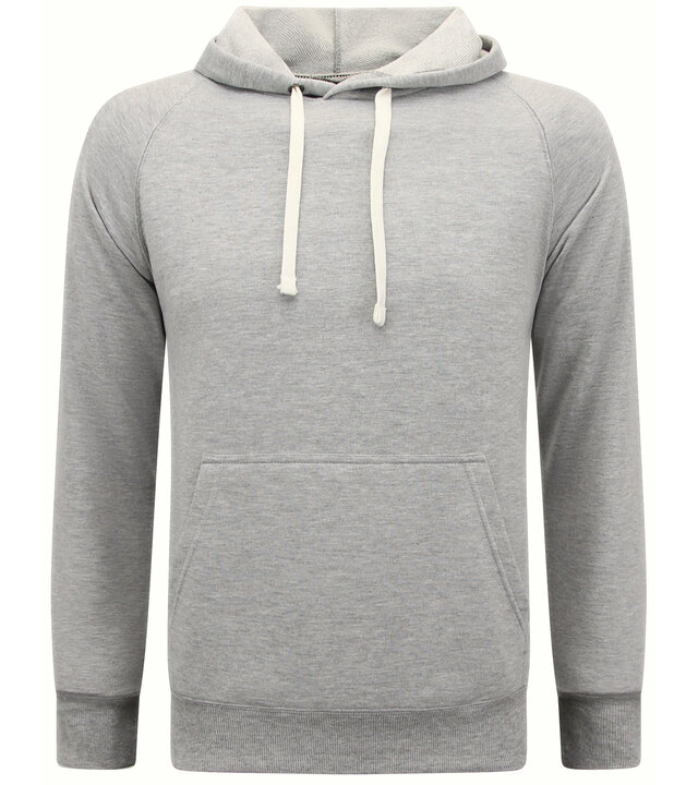 Enos Hoodie Men - Einfarbiger klassischer Hoodie - Grau