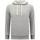 Hoodie Men - Einfarbiger klassischer Hoodie - Grau
