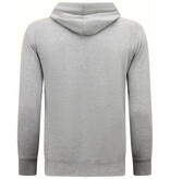 Enos Hoodie Men - Einfarbiger klassischer Hoodie - Grau Enos Hoodie Men - Einfarbiger klassischer Hoodie - Grau