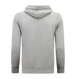 Enos Hoodie Men - Einfarbiger klassischer Hoodie - Grau Enos Hoodie Men - Einfarbiger klassischer Hoodie - Grau