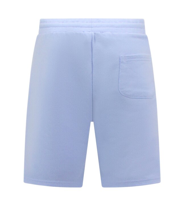 Enos Kurze Herren-Sweat-Hose - Sweat-Short mit Taschen - Hellblau