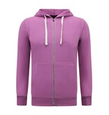Enos Kapuzenpulli Männer mit Reißverschluss - Neat Jogging Shorts Männer - SET - Lila Enos Kapuzenpulli Männer mit Reißverschluss - Neat Jogging Shorts Männer - SET - Lila