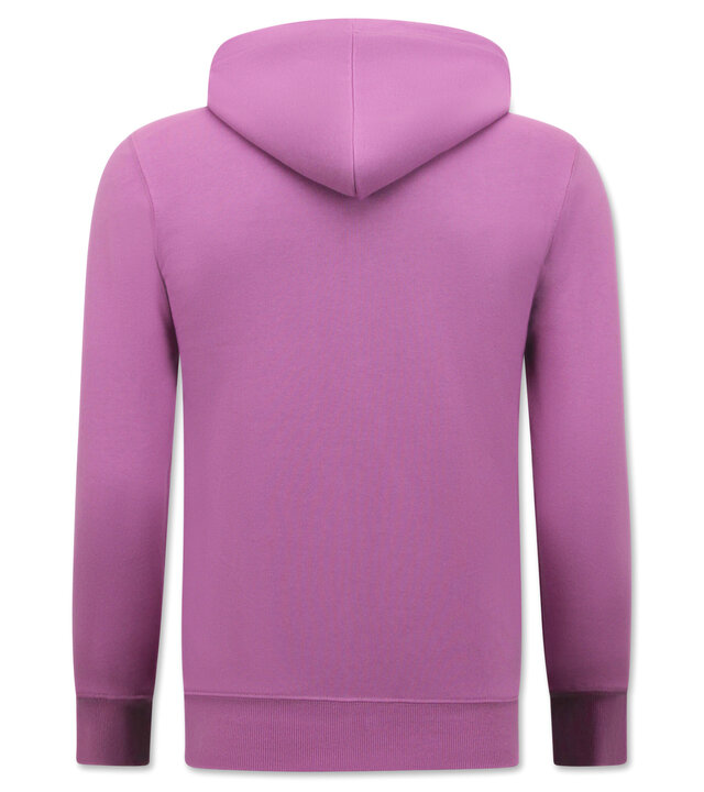 Enos Kapuzenpulli Männer mit Reißverschluss - Neat Jogging Shorts Männer - SET - Lila