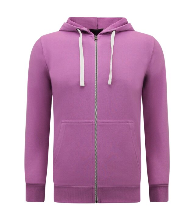 Enos Kapuzenpulli Männer mit Reißverschluss - Neat Jogging Shorts Männer - SET - Lila