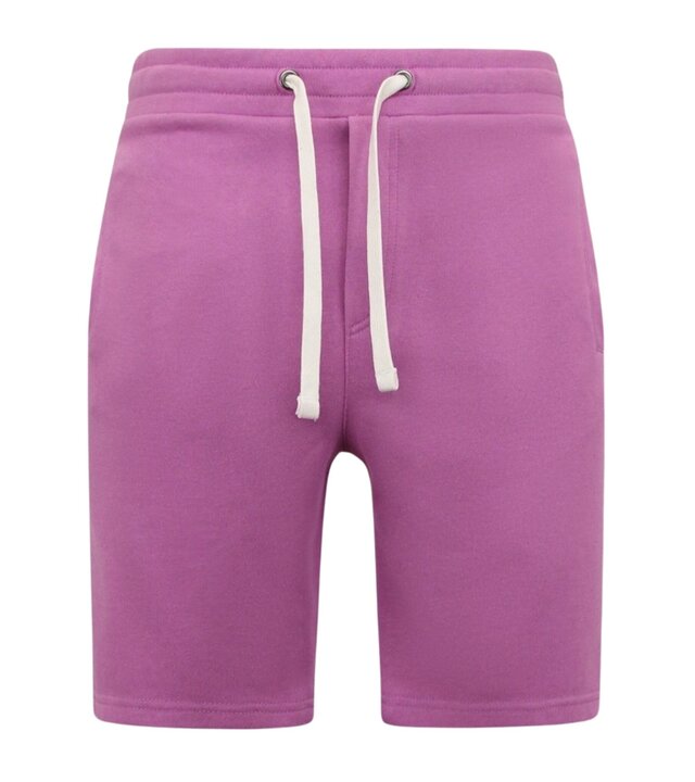Enos Kapuzenpulli Männer mit Reißverschluss - Neat Jogging Shorts Männer - SET - Lila