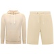 Hoodie Men - Sweat Short Men - SET - Beige