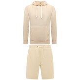 Enos Hoodie Men - Sweat Short Men - SET - Beige