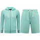 Kapuzenpulli Männer mit Reißverschluss - Jogging Short Männer - SET - Mintgrün