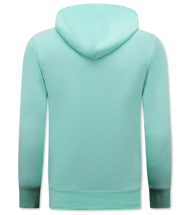 Enos Kapuzenpulli Männer mit Reißverschluss - Jogging Short Männer - SET - Mintgrün