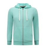 Enos Kapuzenpulli Männer mit Reißverschluss - Jogging Short Männer - SET - Mintgrün Enos Kapuzenpulli Männer mit Reißverschluss - Jogging Short Männer - SET - Mintgrün